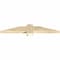 Ekena Millwork Eugene Rough Sawn Timber Gable Bracket, Douglas Fir, 36"W x 6"H x 2"D x 4"F, 4/12 Pitch GBW036X06X0204EUG00RDF - alternate 2